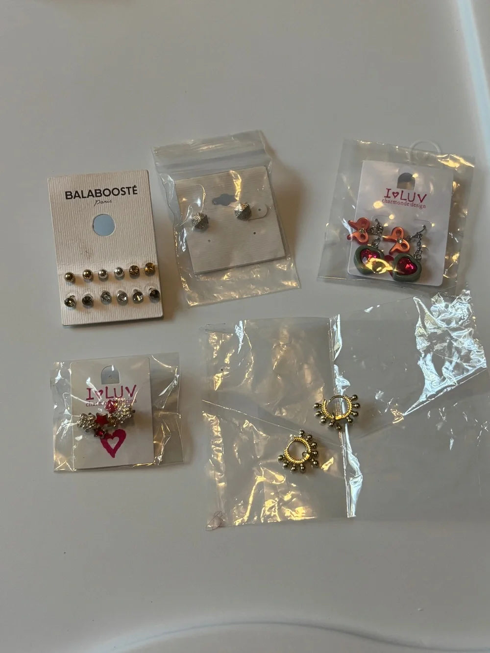 Kids Multi-Pack Stud Earrings - Gold & Silver
